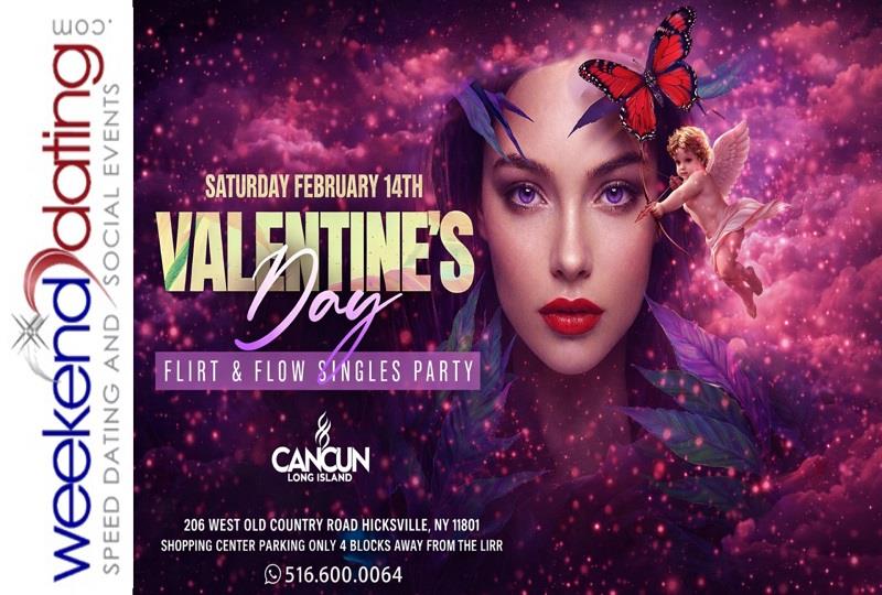 Vday Single MINGLE - Jays 23 Yr - Sat Feb 14 at Cancun Long Island (Hicksville)