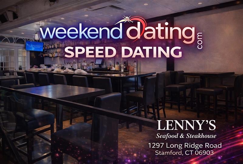 Speed Dating CT -Men ages 56-69, Women 50-65 - Thu Jan 22 at Lenny's Seafood & Steakhouse (Stamford)