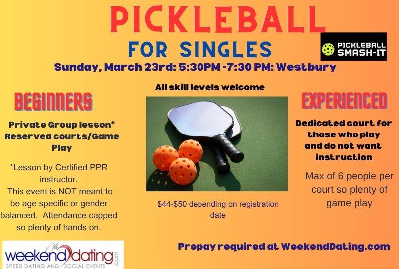 Long Island Pickleball singles 