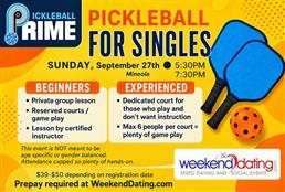 Pickleball Singles Clinic/Social