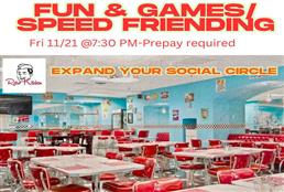 Long Island -Fun & Games/Speed Friending