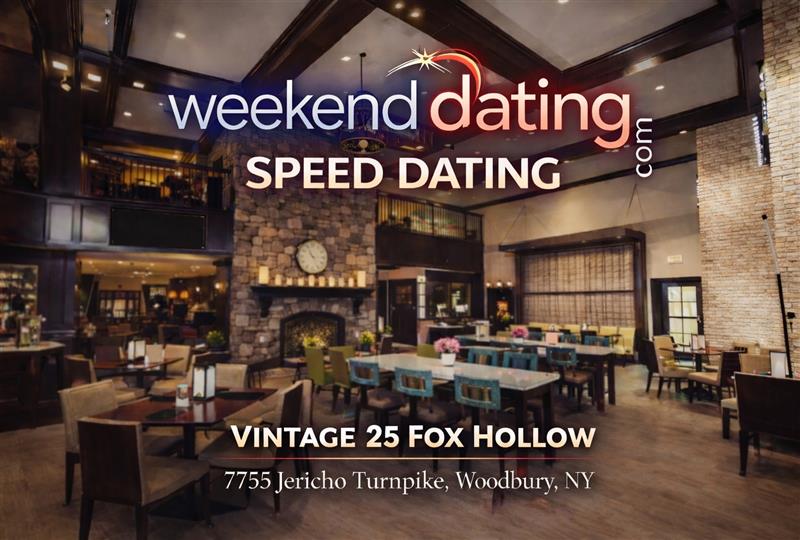 Long Island Speed Dating- Men ages 53-65, Women 50-63 in LI - Sat Mar 14 at Vintage 25- Inn at Fox Hollow
