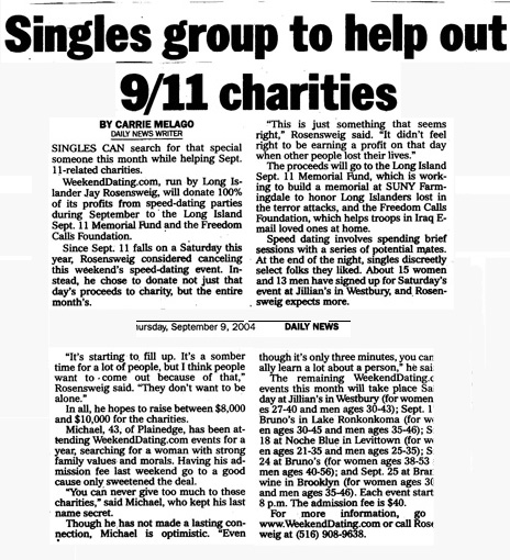 NY Daily News Singles story