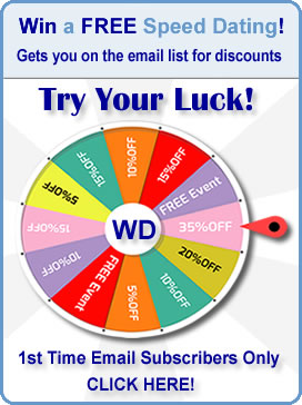 Click here to Signup and SPIN for a chance to win a FREE Speed Dating Event!